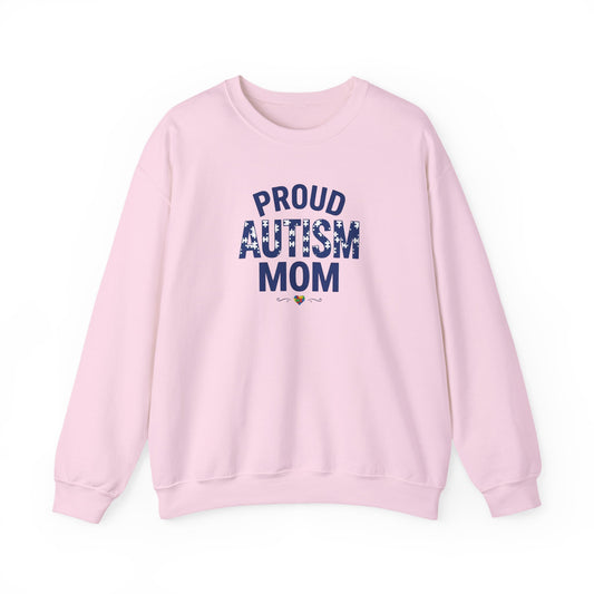 Proud Autism Mom Crewneck Sweatshirt