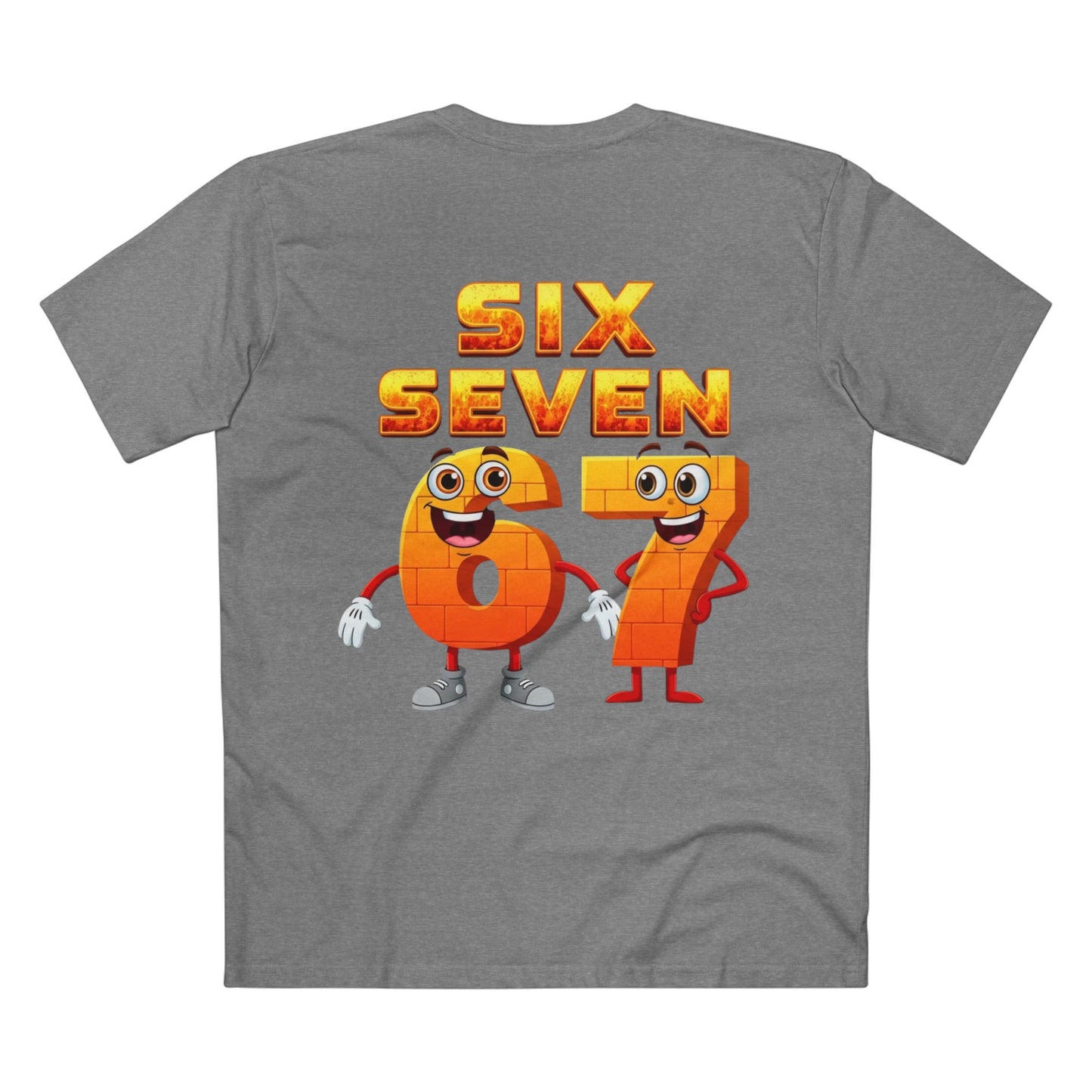 Six Seven 67 Cartoon Tee – Funny Number Graphic T-Shirt