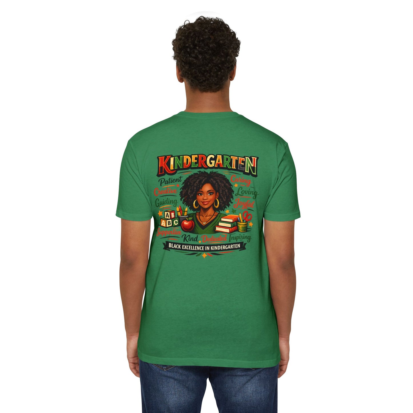 Kindergarten Teacher T-Shirt – Black Excellence in Kindergarten Design