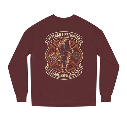 Veteran Firefighter Crewneck Sweatshirt - "Established Legend" Tribute