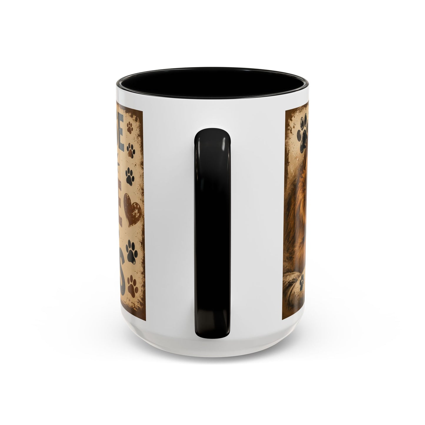 Coffee Mug – "A House Is Not A Home Without Paws" Pet Lover Accent Mug