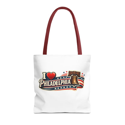 I  Philadelphia Liberty Bell Tote Bag — American Flag City Souvenir