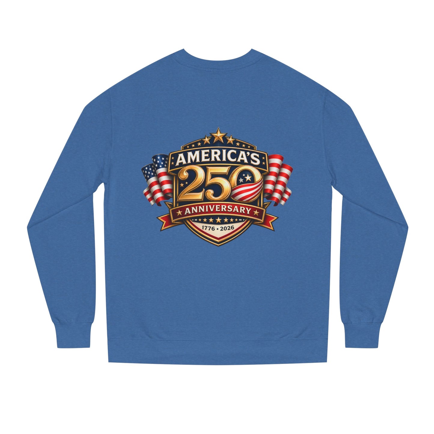 America's 25th Anniversary Sweatshirt — Patriotic USA Flag Crewneck (1776–2026)