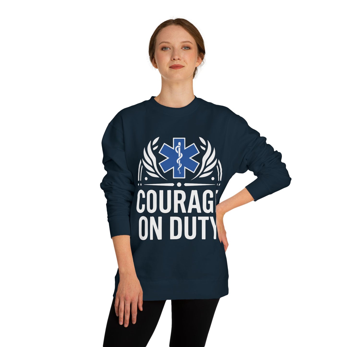 Courage On Duty EMS Sweatshirt – Paramedic & EMT Tribute Crewneck