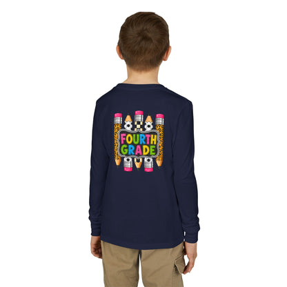 Fourth Grade Pencils Youth Long Sleeve Tee