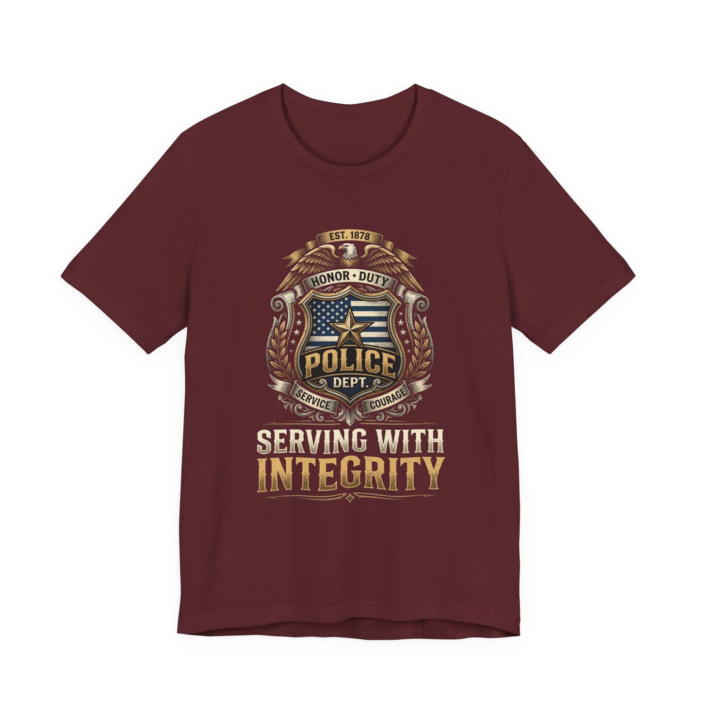 Police Badge 'Serving With Integrity' T-Shirt