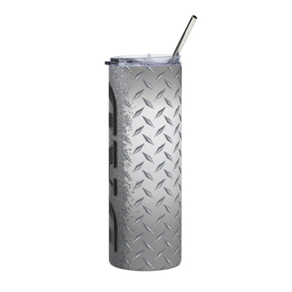 20oz Stainless Steel Tumbler — Industrial Diamond Plate "DAD" Design