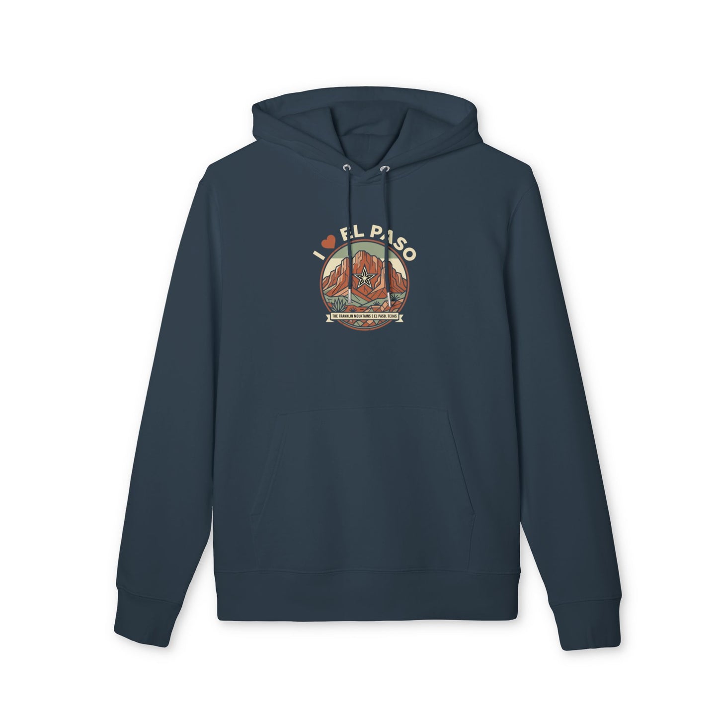 El Paso Hoodie – 'I  El Paso' Vintage Desert Graphic Pullover