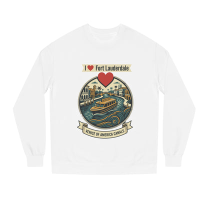 I  Fort Lauderdale Crewneck Sweatshirt — Venice of America Canals Graphic