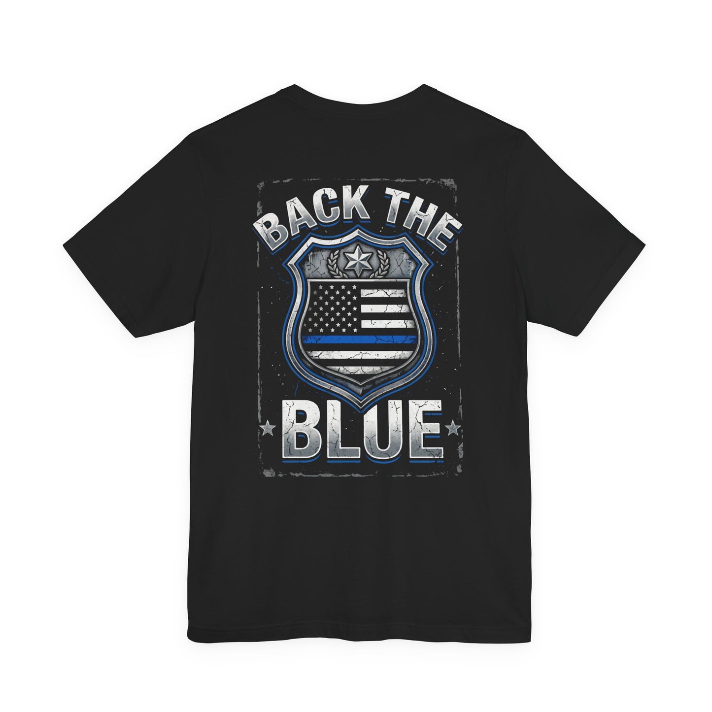 Back The Blue T-Shirt — Police Support Badge Tee