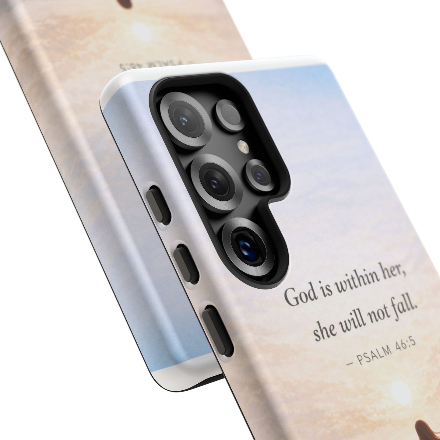 Inspirational Psalm 46:5 Phone Case — 'God is within her, she will not fall' Christian Phone Cover