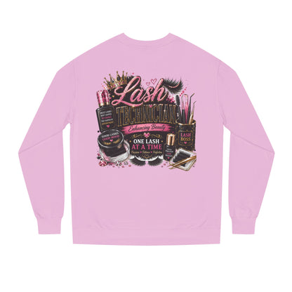 Eyelash Artist Crewneck Sweatshirt — “Lash Technician” Beauty Salon Graphic