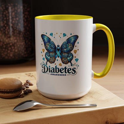 Diabetes Awareness Butterfly Coffee Mug (11/15oz)