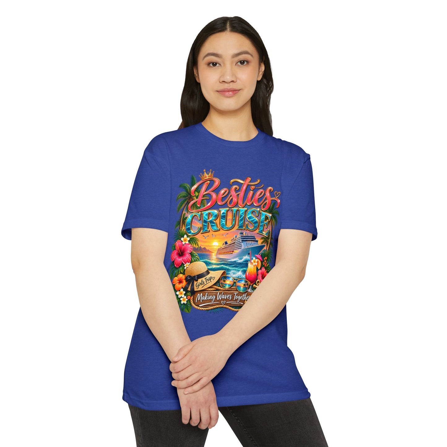 Besties Cruise T-Shirt – Tropical Friends Vacation Tee