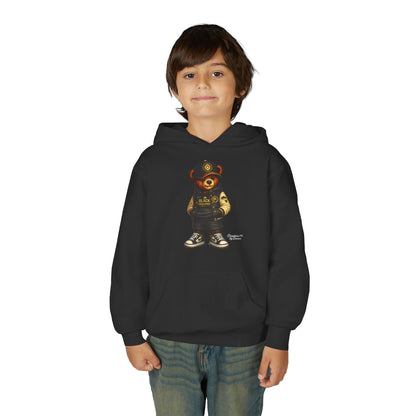 Youth Teddy Bear Hoodie — Cool Streetwear Bear Graphic Sweatshirt