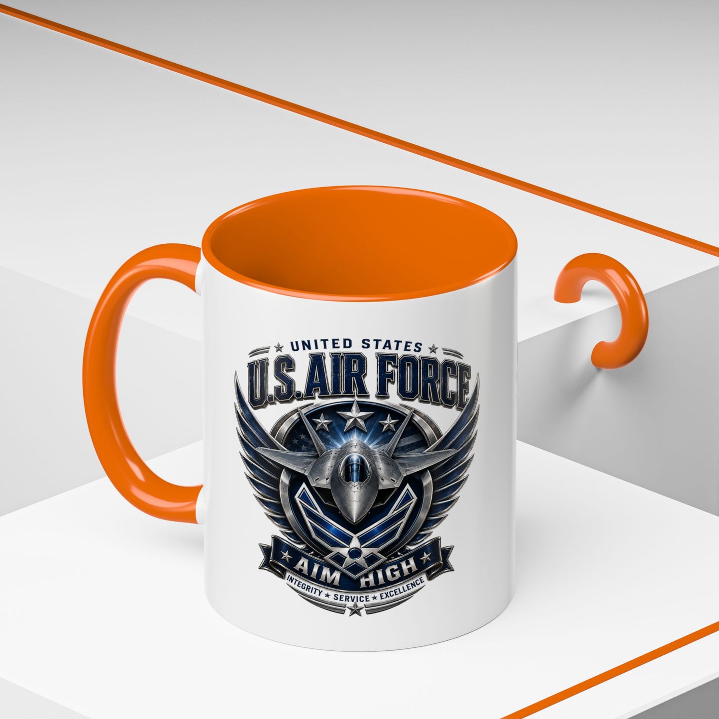 U.S. Air Force Aim High Accent Coffee Mug (11/15oz)