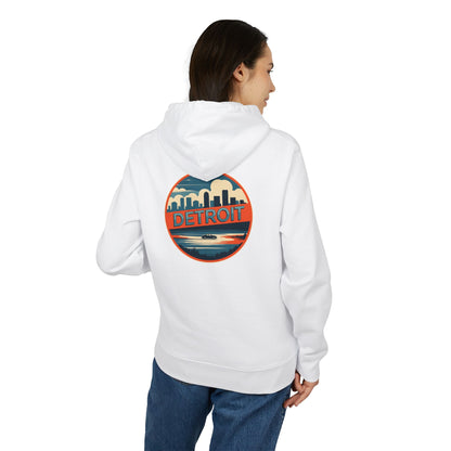 Detroit Skyline Hoodie — Retro Circle Cityscape Sweatshirt