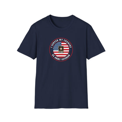 I Served My Country U.S. Army Veteran T‑Shirt