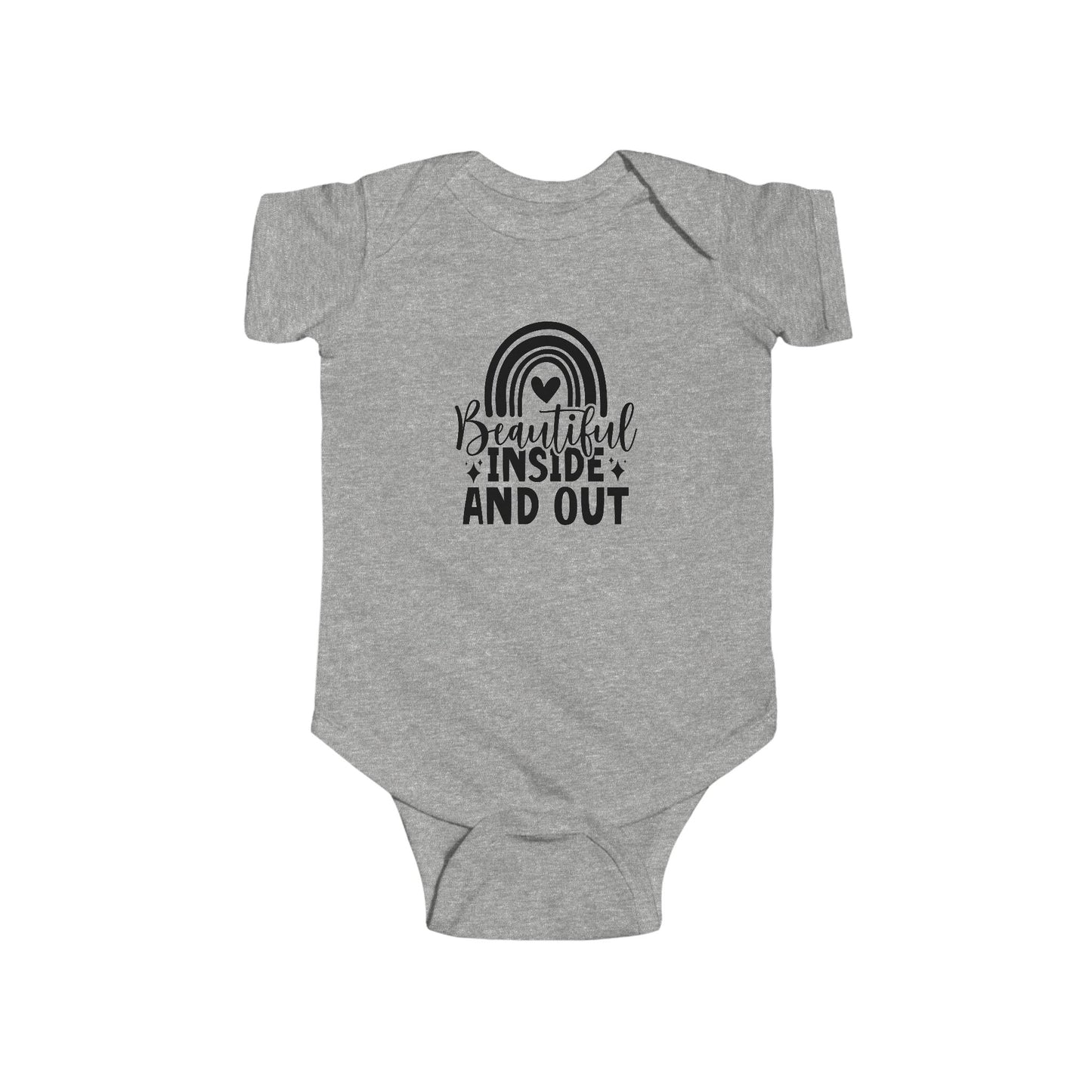 Infant Bodysuit — "Beautiful Inside and Out" Rainbow Baby Onesie