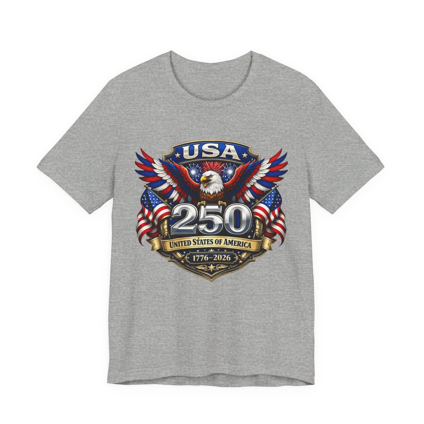 USA 250th Eagle T-Shirt — 1776–2026 Patriotic American Independence Tee
