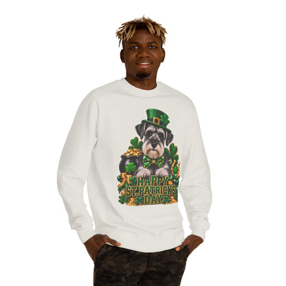 St. Patrick’s Day Schnauzer Sweatshirt — Happy St. Patrick’s Day Graphic