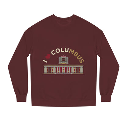 Columbus Landmark Crewneck Sweatshirt — I  Columbus Statehouse Design