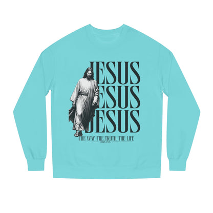 Jesus Crewneck Sweatshirt – The Way The Truth The Life Religious Pullover