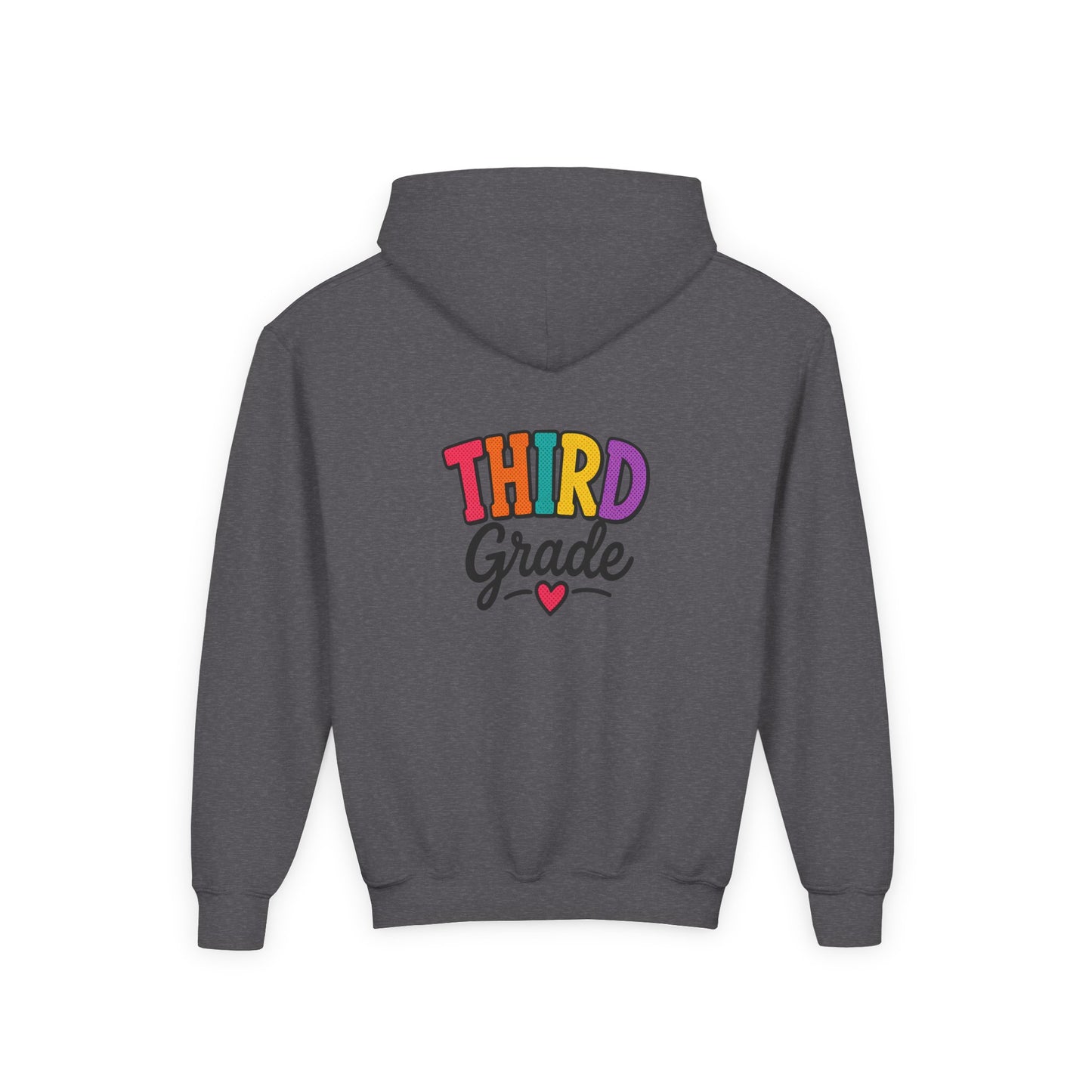 Third Grade Kids Hoodie — Colorful Back-to-School Sweatshirt