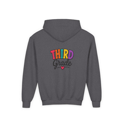 Third Grade Kids Hoodie — Colorful Back-to-School Sweatshirt