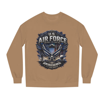 Air Force Crewneck Sweatshirt - U.S. Military Emblem Graphic