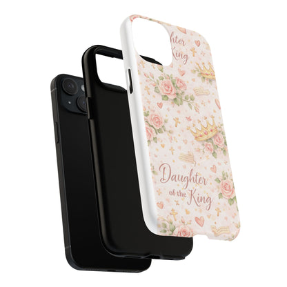 Daughter of the King Floral Phone Case — Tough Magnetic Protective Cover