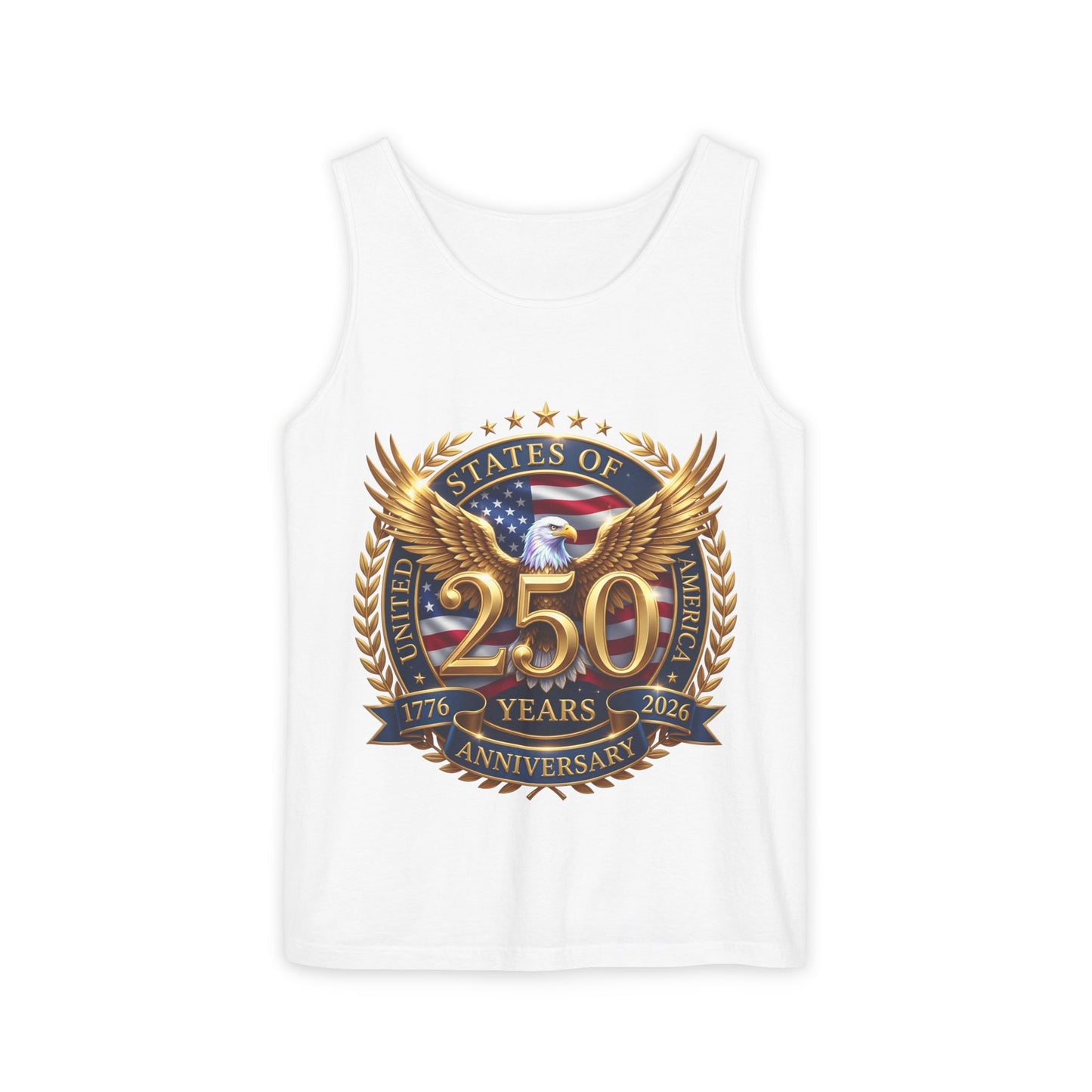 250 Years Anniversary Eagle Tank Top — United States Bicentennial Celebration Tee