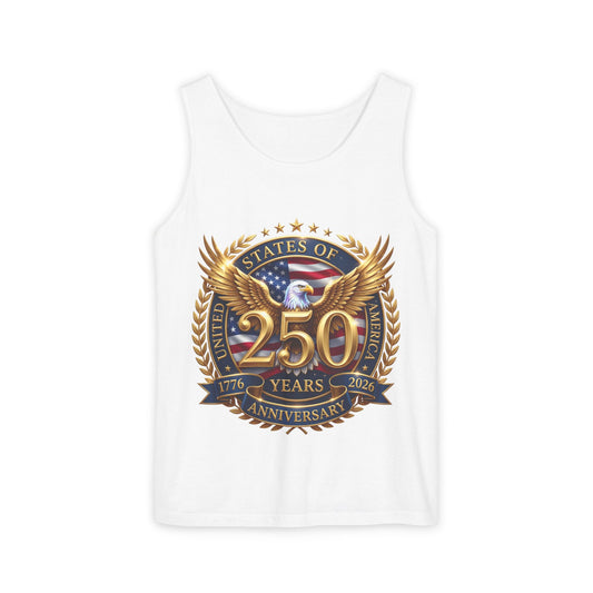 250 Years Anniversary Eagle Tank Top — United States Bicentennial Celebration Tee