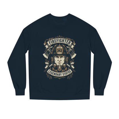 Firefighter Crewneck Sweatshirt — "Legendary Status" Graphic