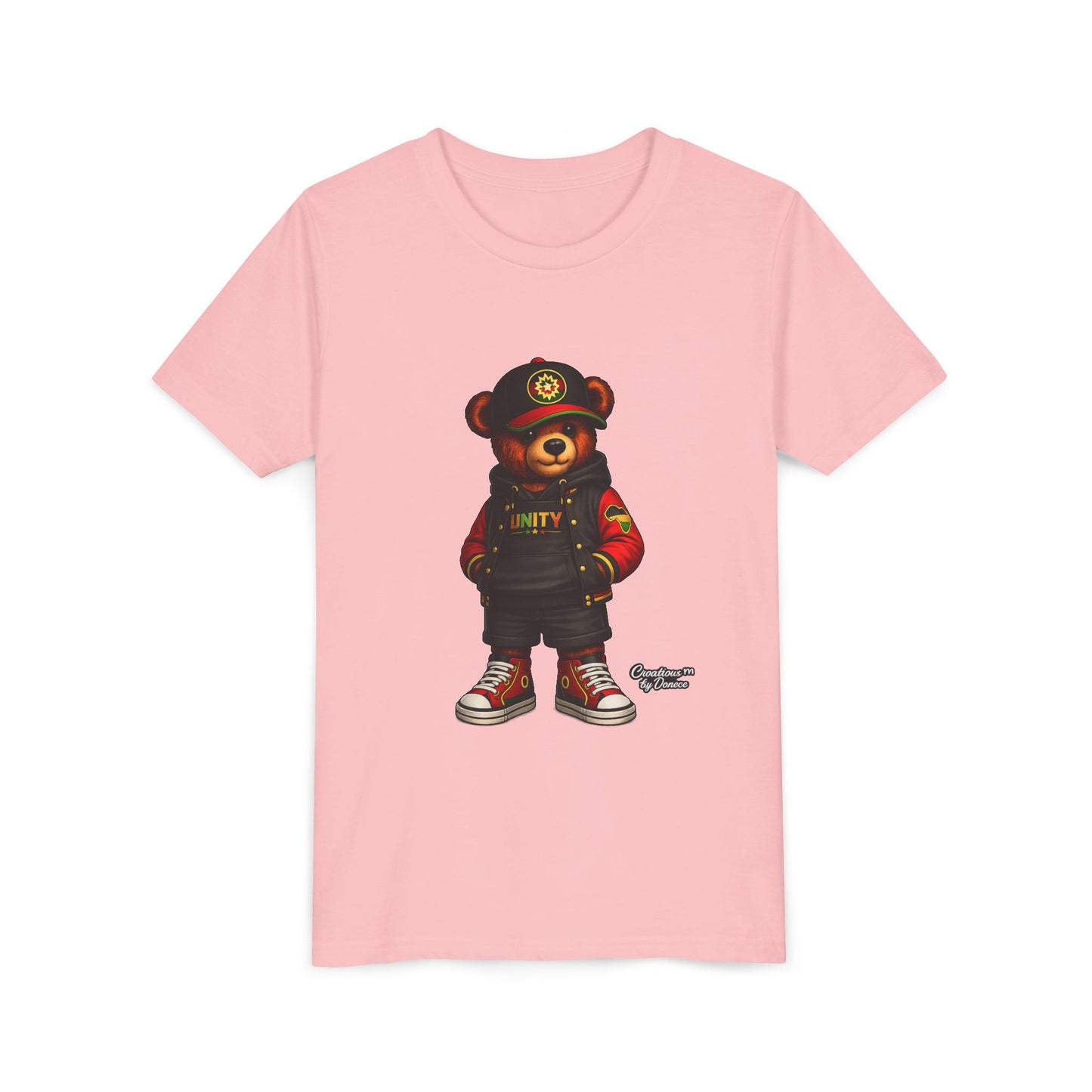 Youth Tee — 'Unity' Streetwear Teddy Bear Graphic Shirt