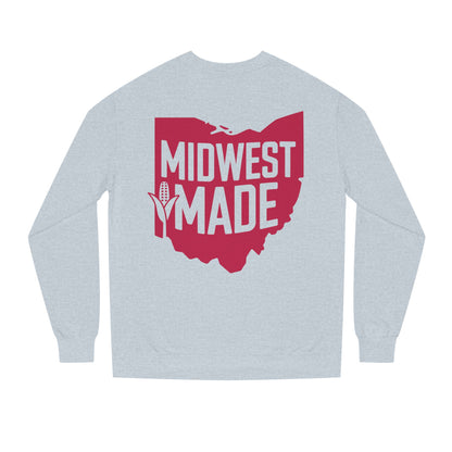 Midwest Made Sweatshirt — Ohio State Outline Corn Graphic Crewneck