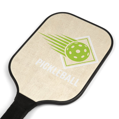 Pickleball Paddle Set - Retro Green Ball Design with 2 Paddles & Balls