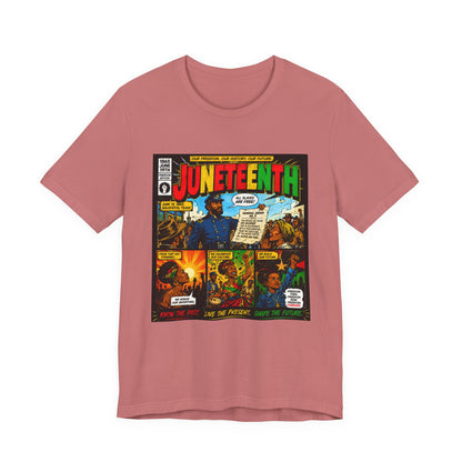 Juneteenth Comic-Style T-Shirt — Retro Celebration Tee