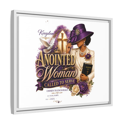 Framed Canvas Print — "Anointed Woman Called to Serve" Christian Wall Art