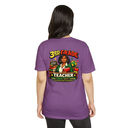3rd Grade Teacher T‑Shirt – Black Excellence in Education Design