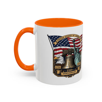 Liberty Anniversary Coffee Mug — 250th USA Celebration Accent Mug