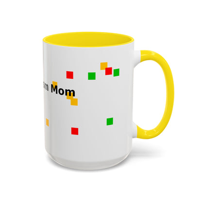 Autism Proud Mom Accent Coffee Mug – 11/15oz Color Accent