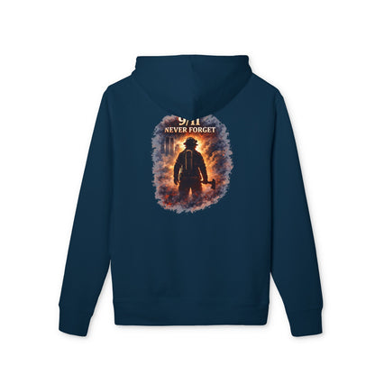 9/11 Never Forget Hoodie — Firefighter Tribute Pullover