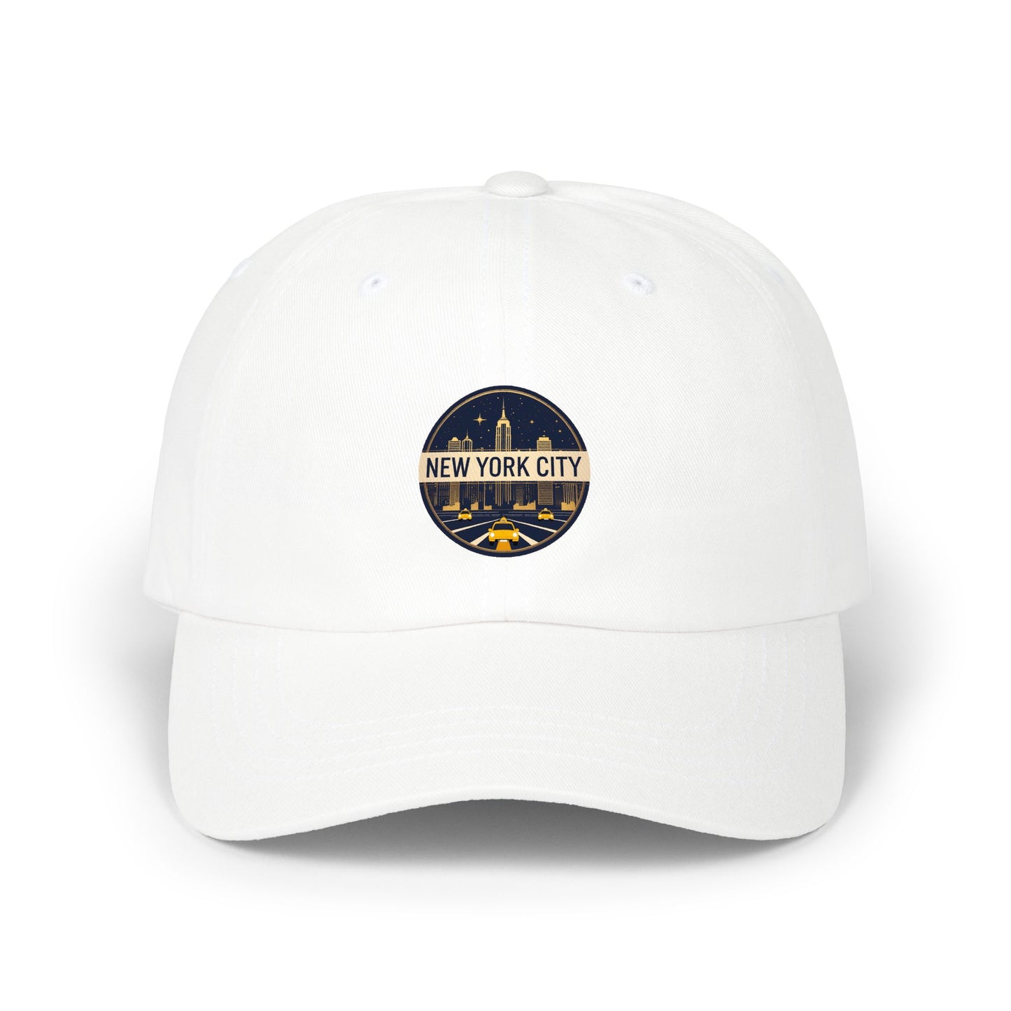 New York City Embroidered Dad Cap — NYC Skyline Patch Hat