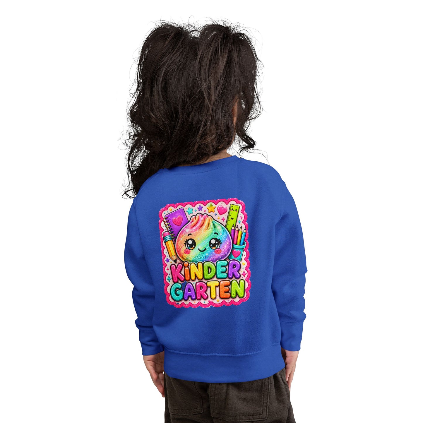 Kindergarten Cute Rainbow Character Toddler Sweatshirt