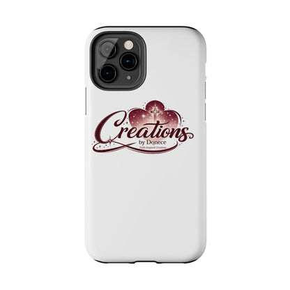 Tough Phone Case — "Creations by Donece" Logo Protective Phone Cover