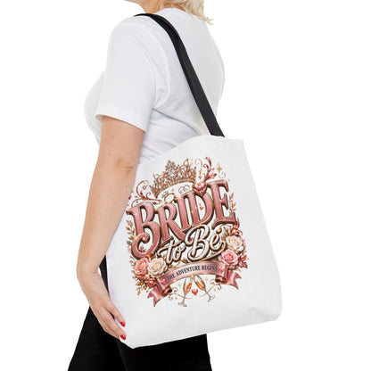 Bride-to-Be Floral Tote Bag - Bachelorette Gift & Bridal Shower Accessory