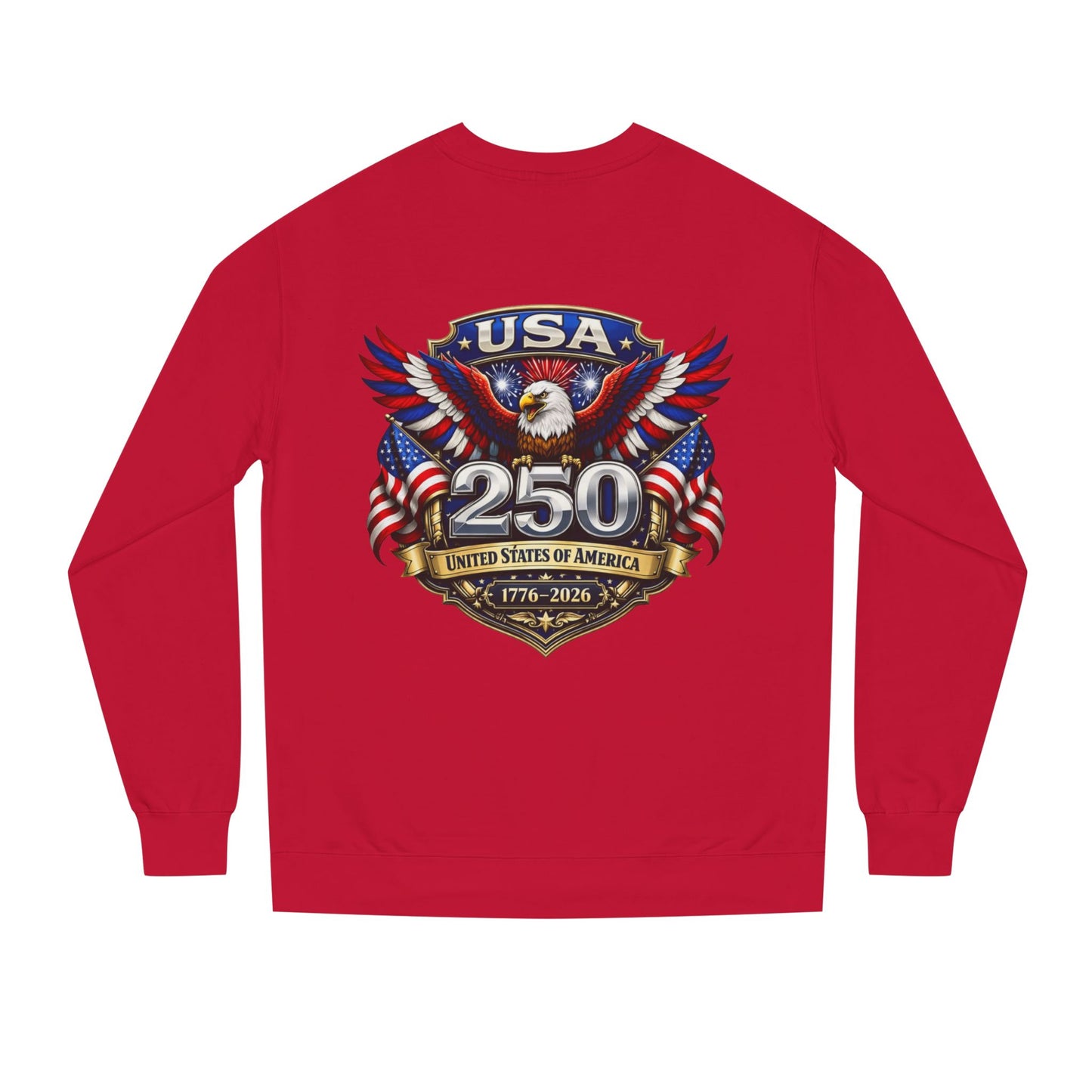 USA 250th Anniversary Eagle Sweatshirt — 1776-2026 Patriotic Crewneck