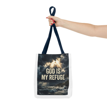 "God Is My Refuge" Tote Bag