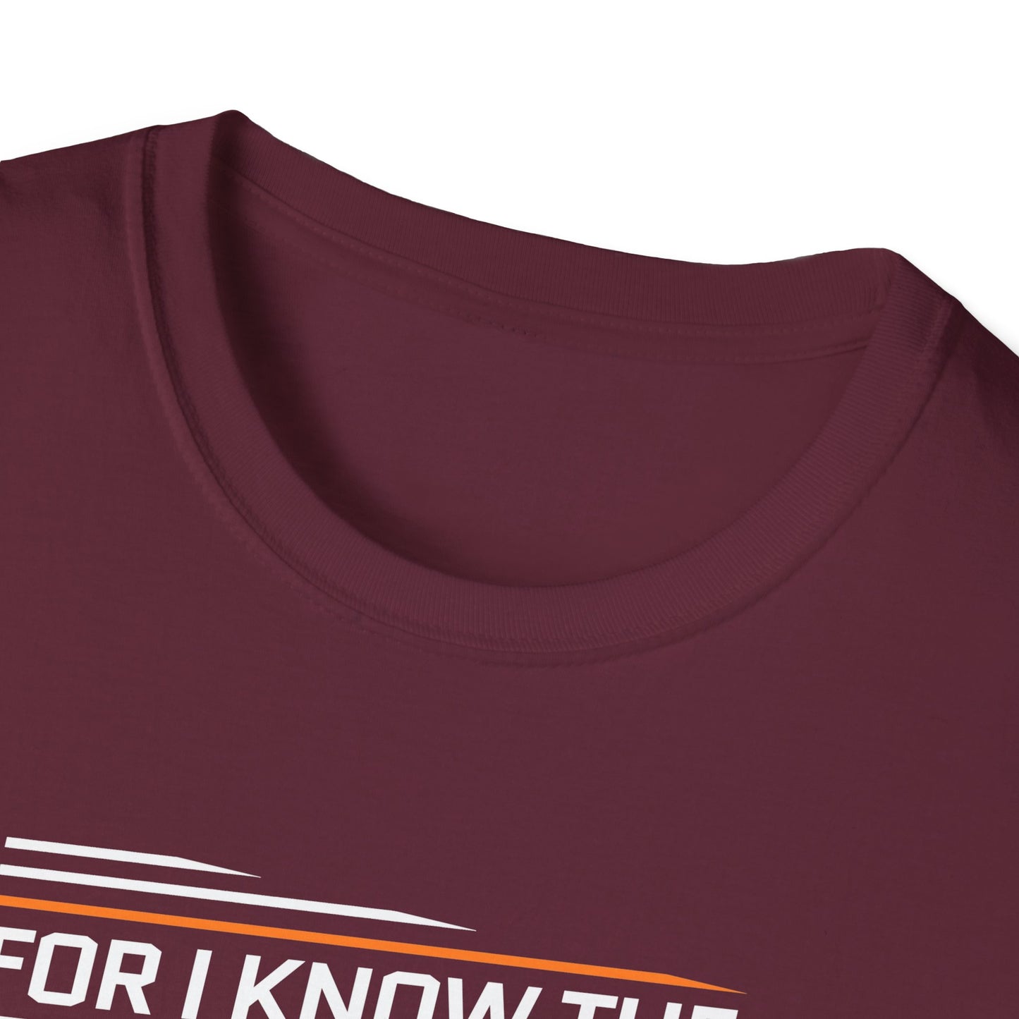 For I Know the Plans I Nave for You Declares the Lord Plans to Prosper You and Not to Harm You Plans to Give You Hope and a Future T-Shirt